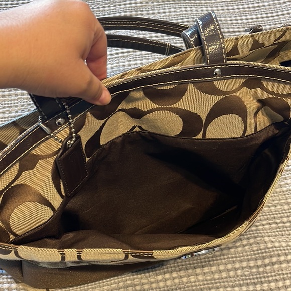 Brown Coach Diaper Bag - Picture 5 of 13